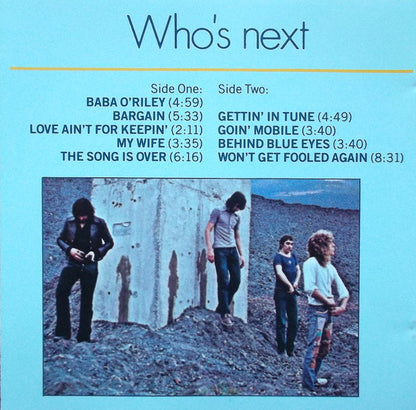The Who : Who's Next (CD, Album, Club, BMG)