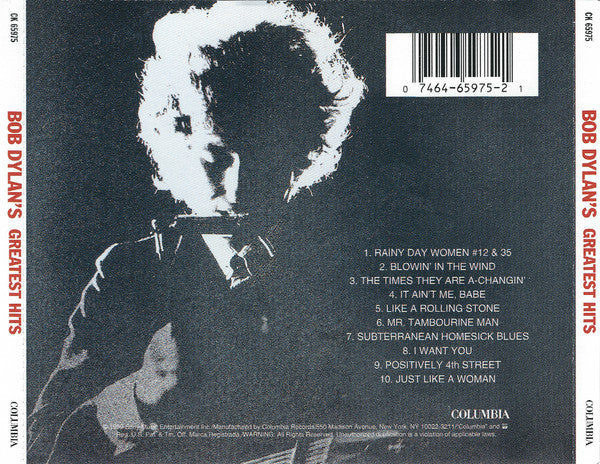 Buy Bob Dylan : Bob Dylan's Greatest Hits (CD, Comp, RE, RM