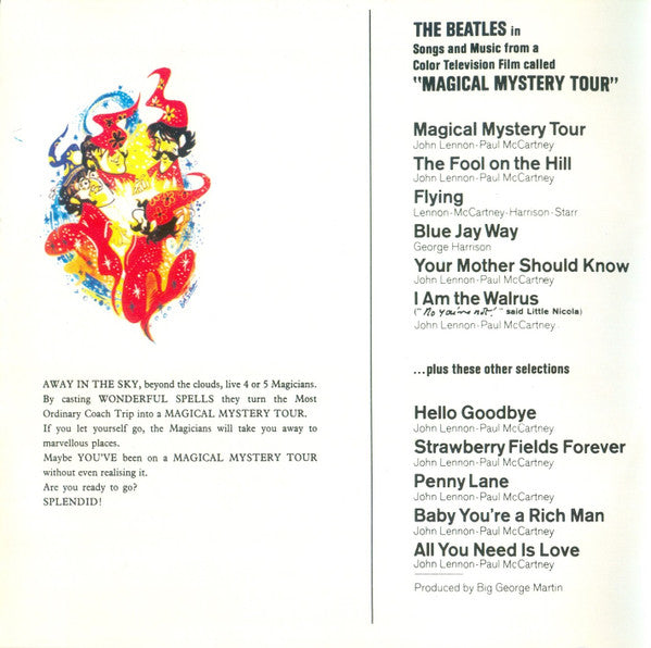 The Beatles : Magical Mystery Tour (CD, Album, RE, RM, RP, EMI)