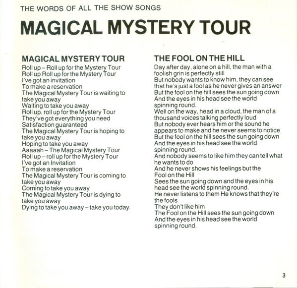 The Beatles : Magical Mystery Tour (CD, Album, RE, RM, RP, EMI)