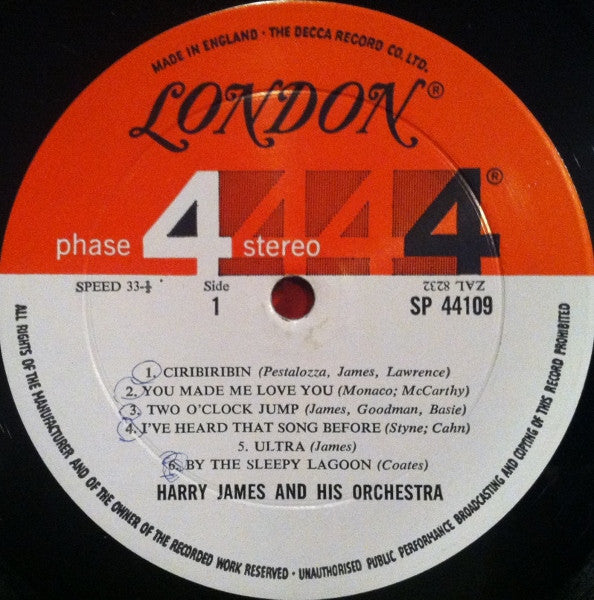 Harry James (2) : The Golden Trumpet Of Harry James (LP, Album, GAT)