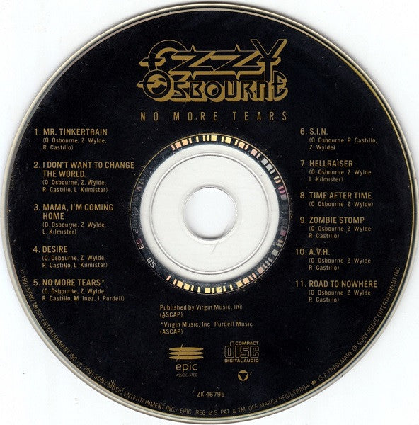 Ozzy Osbourne : No More Tears (CD, Album)