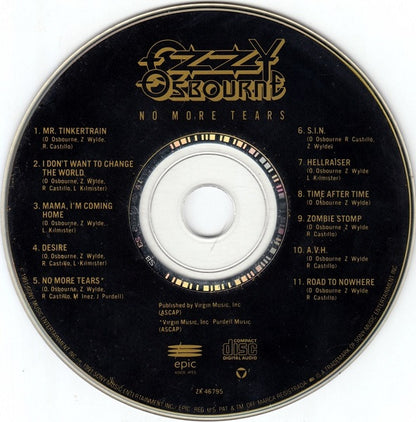 Ozzy Osbourne : No More Tears (CD, Album)