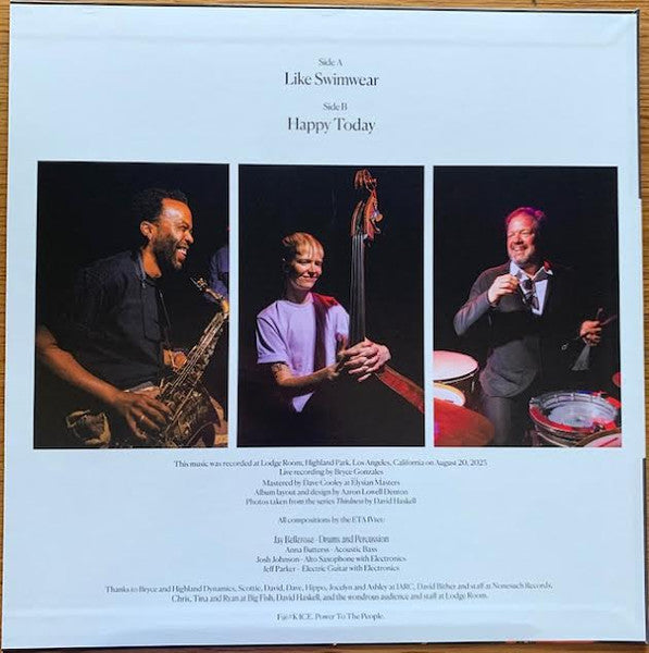 Jeff Parker ETA IVtet : Happy Today (LP, Album)