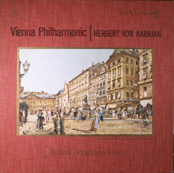 Vienna Philharmonic* - Herbert Von Karajan, Brahms* : Symphony No.1 In C Minor, Op. 68 (LP, Album, Mono, Ind)