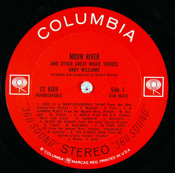 Andy Williams : Moon River And Other Great Movie Themes (LP, Album)