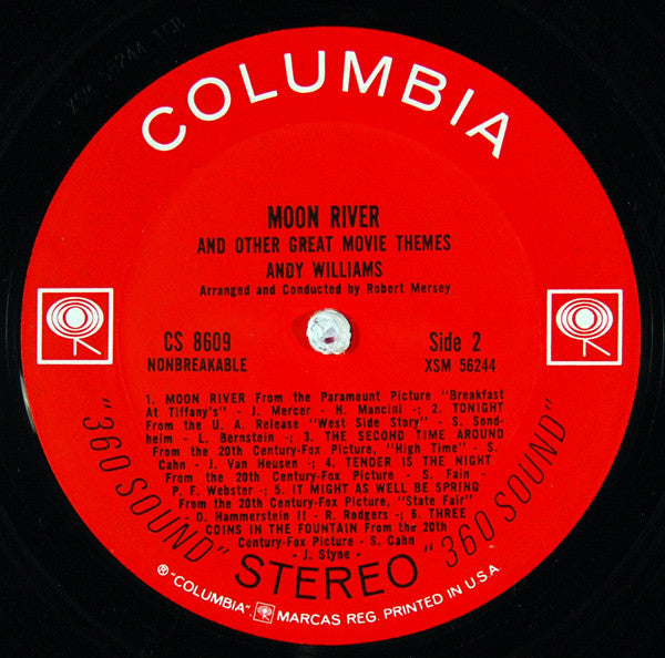 Andy Williams : Moon River And Other Great Movie Themes (LP, Album)