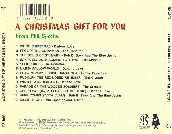 Buy Various : A Christmas Gift For You From Phil Spector (CD