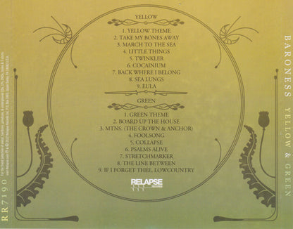 Baroness : Yellow & Green (2xCD, Album, O-C)