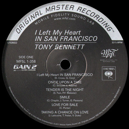 Tony Bennett : I Left My Heart In San Francisco (LP, Album, Ltd, Num, RE, RM, 180)