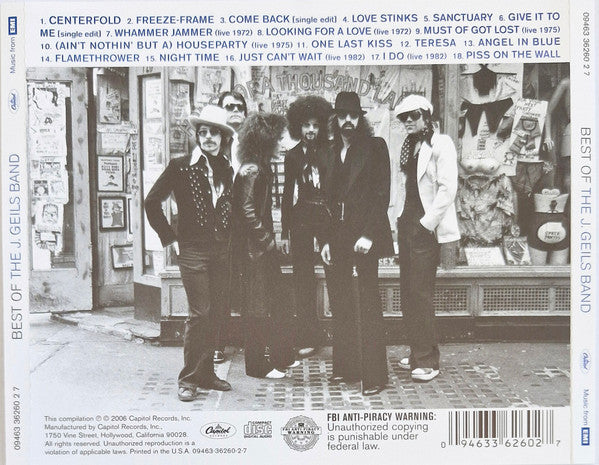 The J. Geils Band : Best Of The J. Geils Band (CD, Comp, RM)
