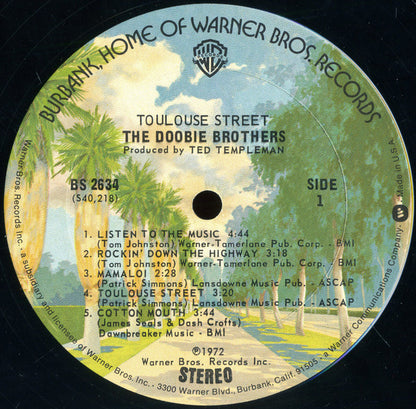 The Doobie Brothers : Toulouse Street (LP, Album, RP, Gat)