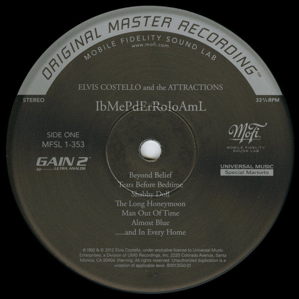 Elvis Costello And The Attractions* : Imperial Bedroom (LP, Album, Ltd, Num, RE, RM, S/Edition, 180)