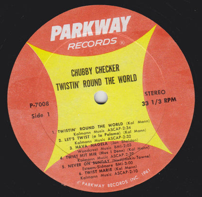Chubby Checker : Twistin' Round The World (LP, Album)