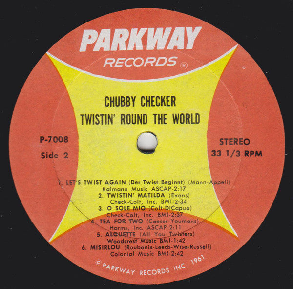 Chubby Checker : Twistin' Round The World (LP, Album)