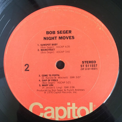 Bob Seger And The Silver Bullet Band : Night Moves (LP, Album, Club, San)