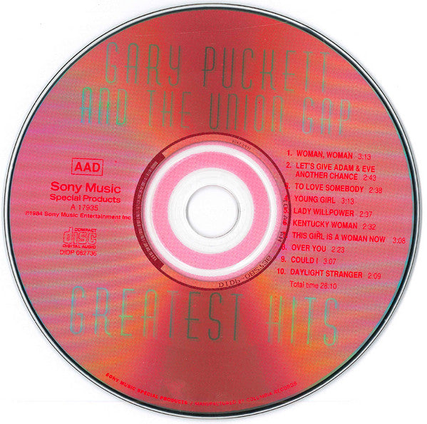 Gary Puckett & The Union Gap : Greatest Hits (CD, Comp, RP)