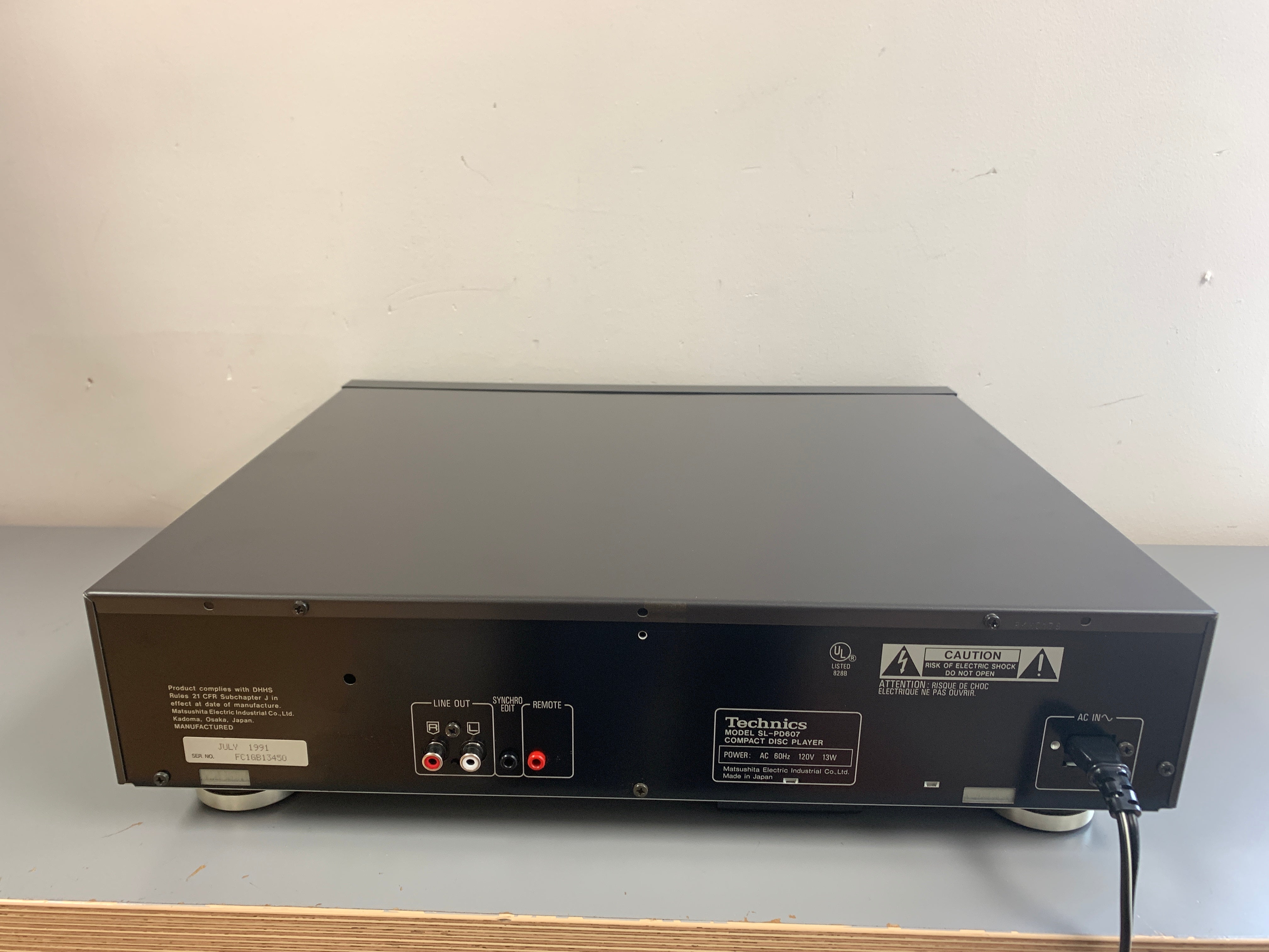 Technics SL-PD607 CD Player – The Turntable Store