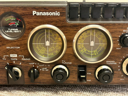 Panasonic TR-5000 Portable Radio * Cassette * B&W TV * Fully Serviced * New Belts * Manual