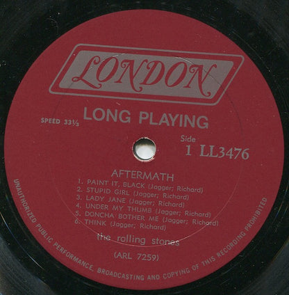 The Rolling Stones : Aftermath (LP, Album, Mono, All)