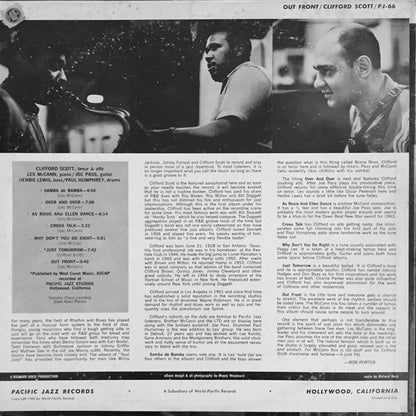 Clifford Scott : Out Front! (LP, Album, BLU)