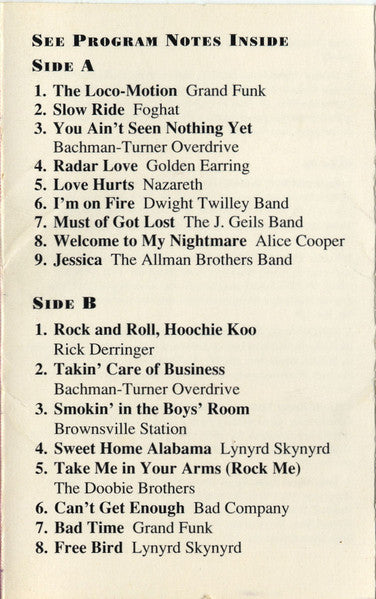 Various : Guitar Rock 1974-1975 (Cass, Comp, Dol)