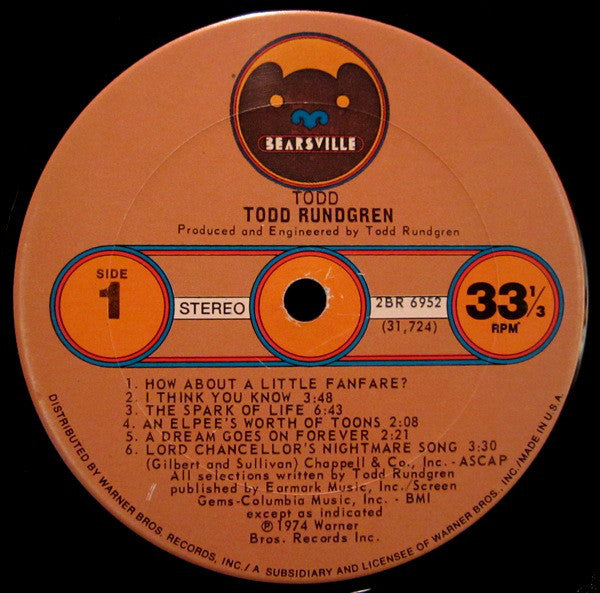 Buy Todd Rundgren : Todd (2xLP, Album) Online for a great price