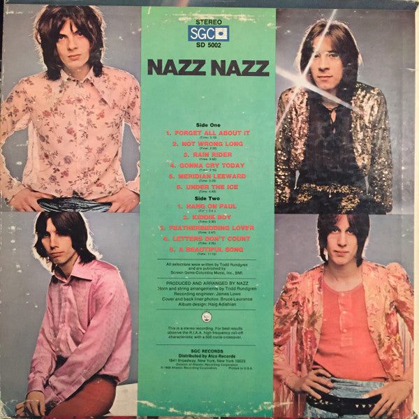 Nazz : Nazz Nazz (LP, Album, PR )