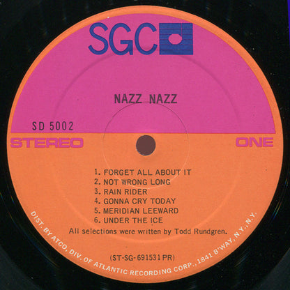 Nazz : Nazz Nazz (LP, Album, PR )