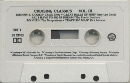 Various : Cruisin' Classics Vol. III 50's & 60's (Cass, Comp, Dol)