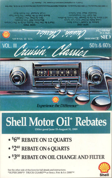 Various : Cruisin' Classics Vol. III 50's & 60's (Cass, Comp, Dol)