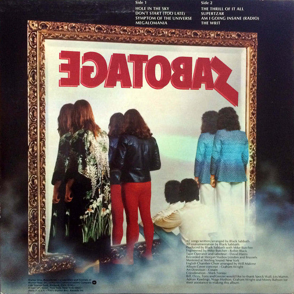 Black Sabbath : Sabotage (LP, Album)