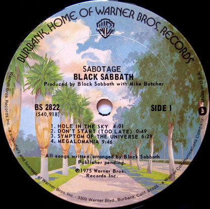 Black Sabbath : Sabotage (LP, Album)