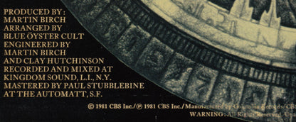 Blue Öyster Cult : Fire Of Unknown Origin (LP, Album)