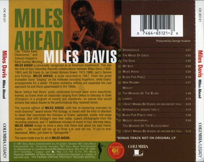 Miles Davis + 19, Gil Evans : Miles Ahead (CD, Album, RE, RM, Son)
