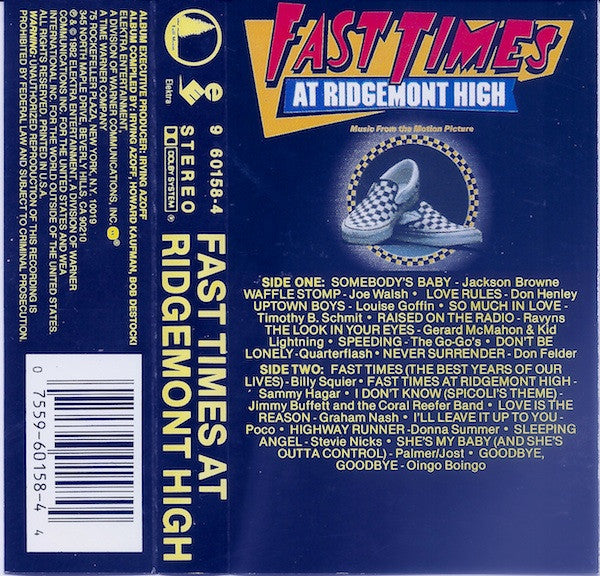 Various : Fast Times At Ridgemont High (Music From The Motion Picture) (Cass, Album, Dol)
