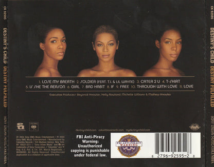 Destiny's Child : Destiny Fulfilled (CD, Album, Enh)
