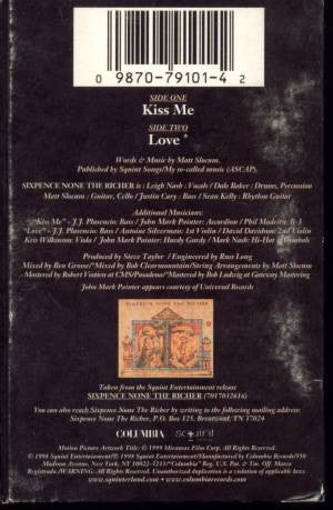 Sixpence None The Richer : Kiss Me (Cass, Single)