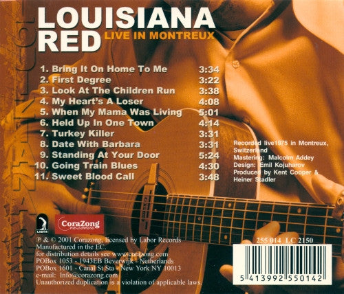 Louisiana Red : Live In Montreux (CD, Album)