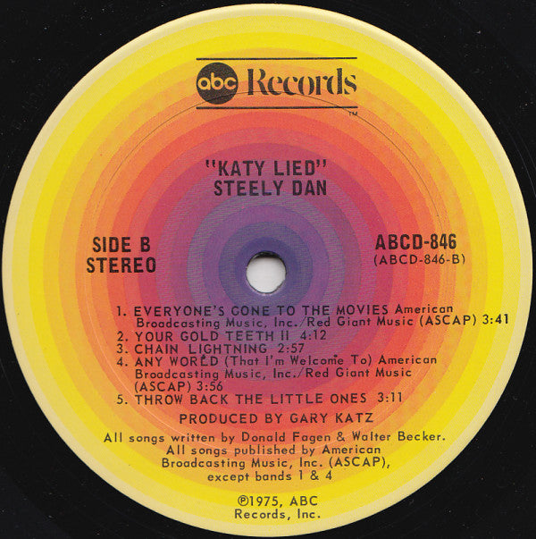 Steely Dan : Katy Lied (LP, Album, San)