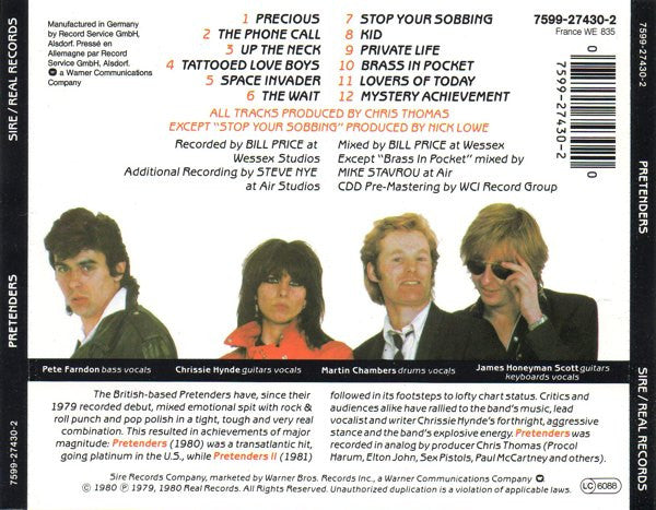 Pretenders* : Pretenders (CD, Album, RE)