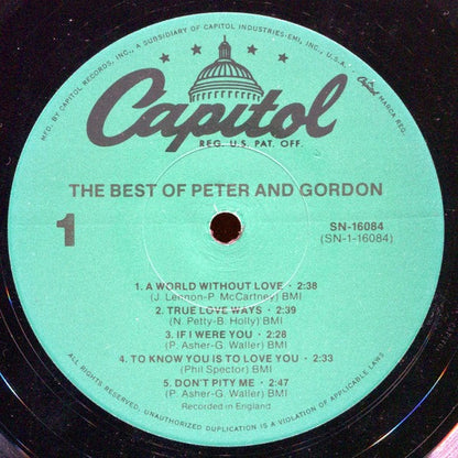 Peter And Gordon* : The Best Of Peter And Gordon (LP, Comp, RE)