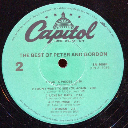 Peter And Gordon* : The Best Of Peter And Gordon (LP, Comp, RE)