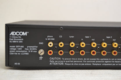 Adcom GFP-565 Stereo Preamplifier * Box * Fully Serviced