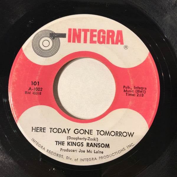 The Kings Ransom : Shame (7")