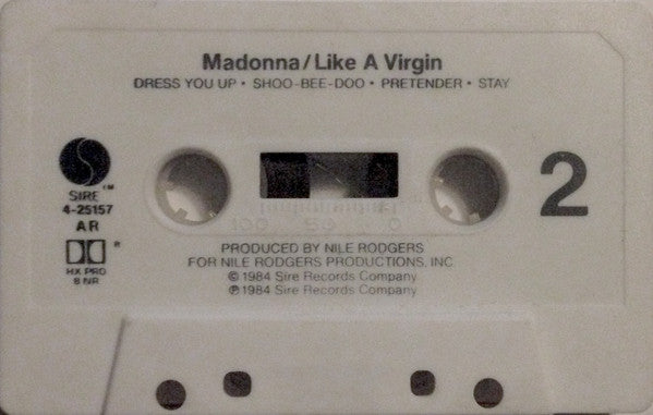 Madonna : Like A Virgin (Cass, Album, AR,)