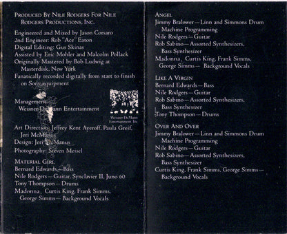 Madonna : Like A Virgin (Cass, Album, AR,)