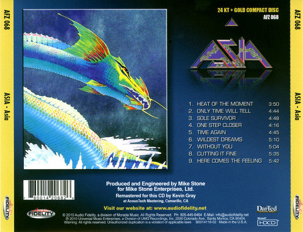 Asia (2) : Asia (HDCD, Album, Ltd, Num, RE, RM)
