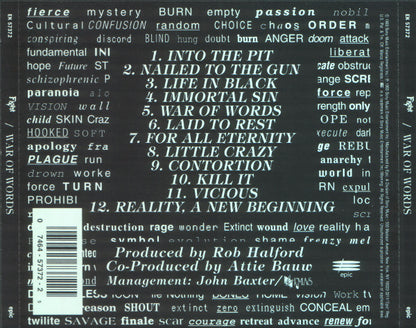 Fight : War Of Words (CD, Album, Son)