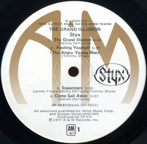 Buy Styx : The Grand Illusion (LP, Album, Club, RE) Online for a